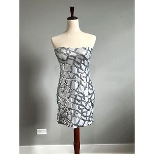 Strapless Silver Sequin Mini Dress by As You Wish S Med Party, Evening, cocktail